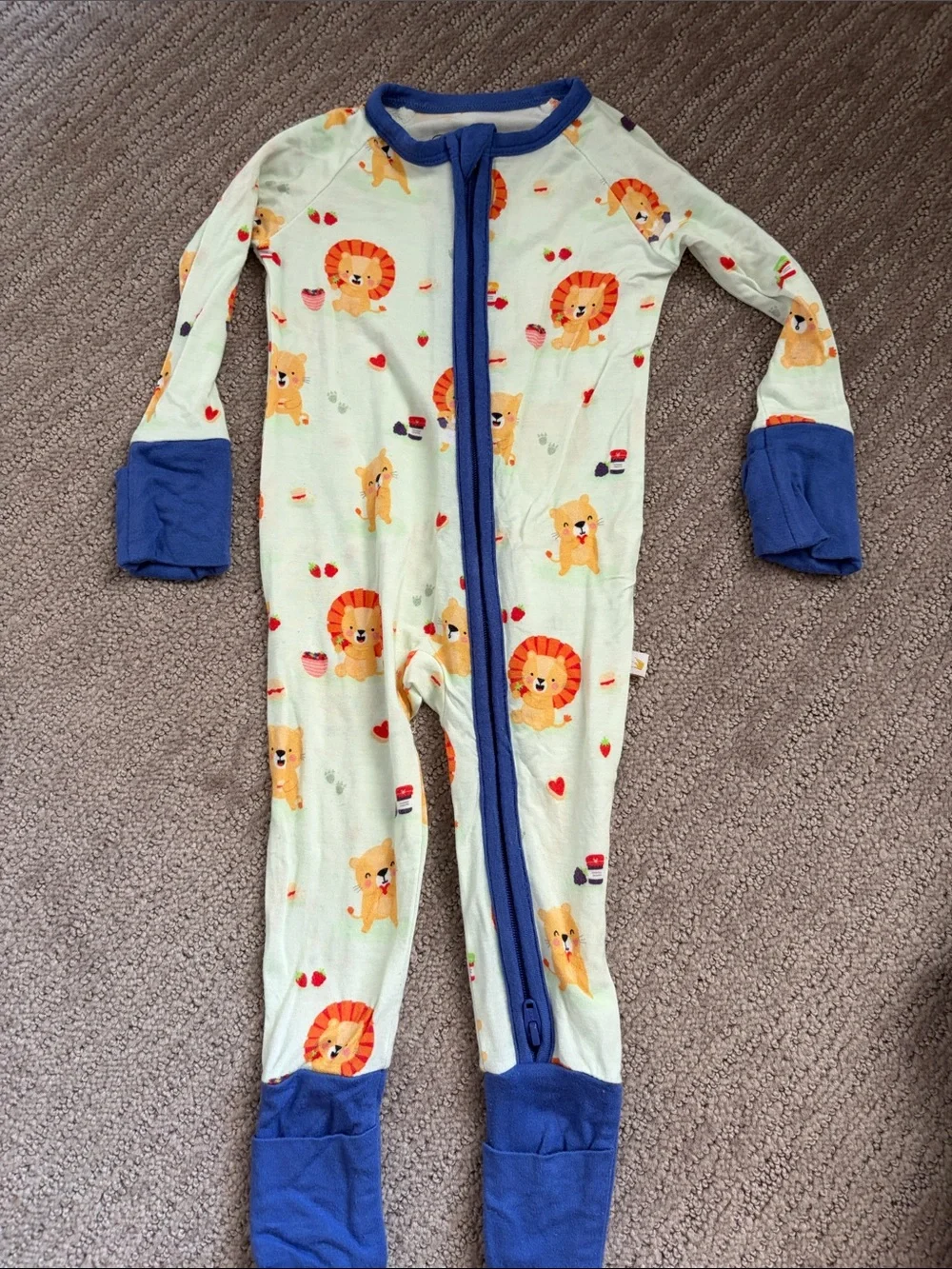 Soul baby 0-3M  Lion Print Kids One-Piece Sleeper
